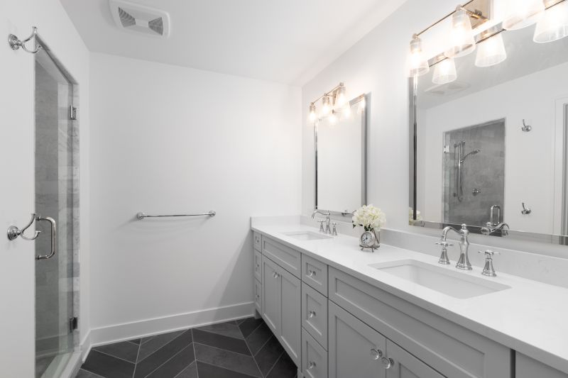 Double Vanity with Decorative Lighting